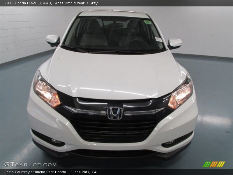 White Orchid Pearl / Gray 2016 Honda HR-V EX AWD