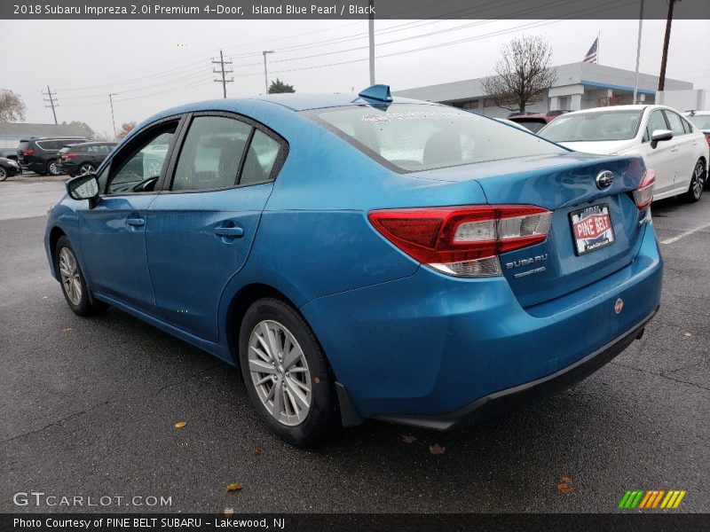 Island Blue Pearl / Black 2018 Subaru Impreza 2.0i Premium 4-Door
