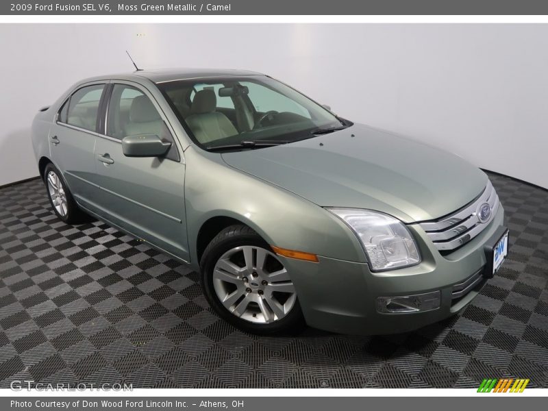 Moss Green Metallic / Camel 2009 Ford Fusion SEL V6