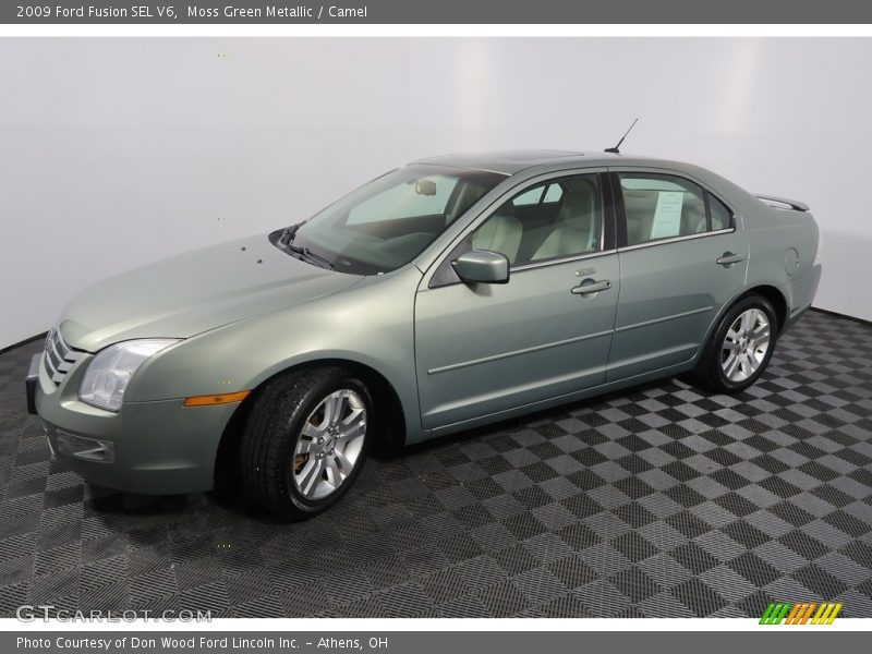 Moss Green Metallic / Camel 2009 Ford Fusion SEL V6