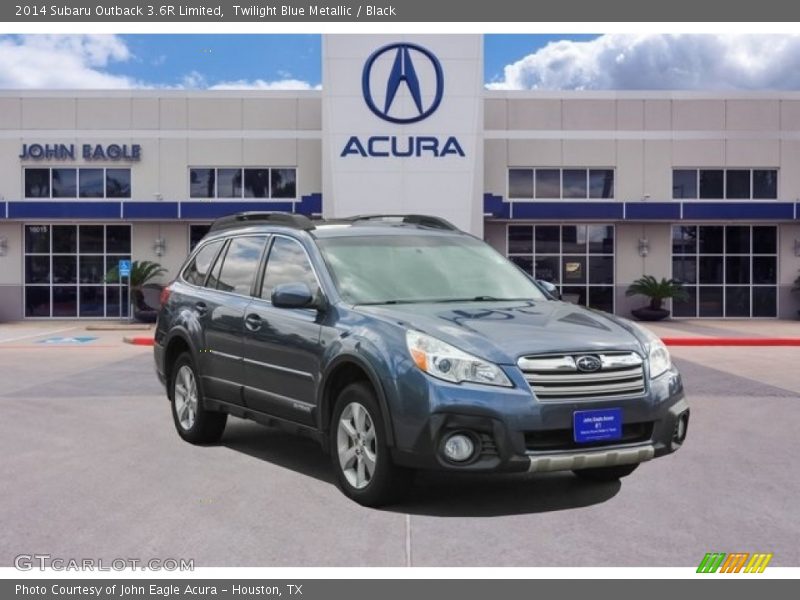 Twilight Blue Metallic / Black 2014 Subaru Outback 3.6R Limited