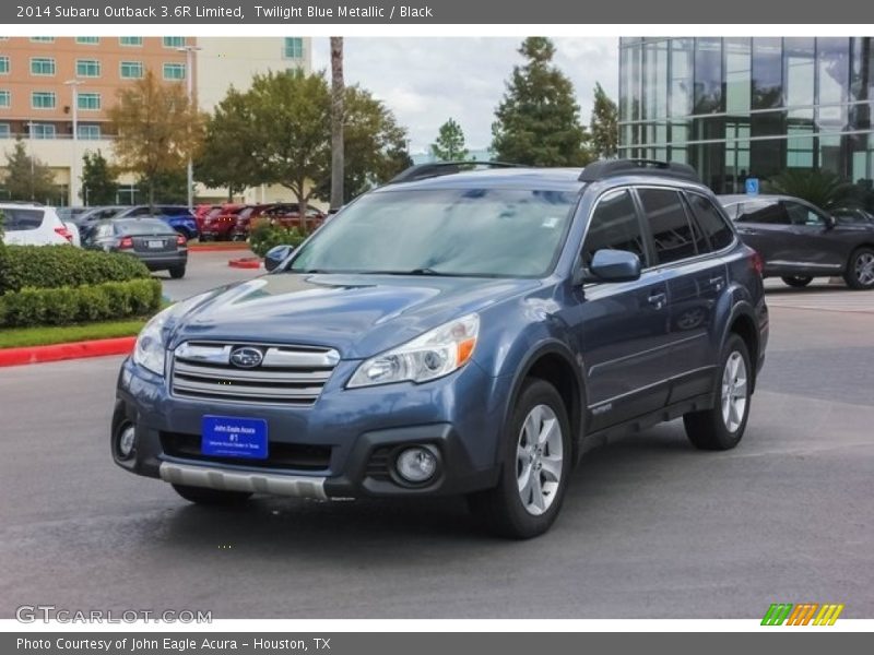 Twilight Blue Metallic / Black 2014 Subaru Outback 3.6R Limited