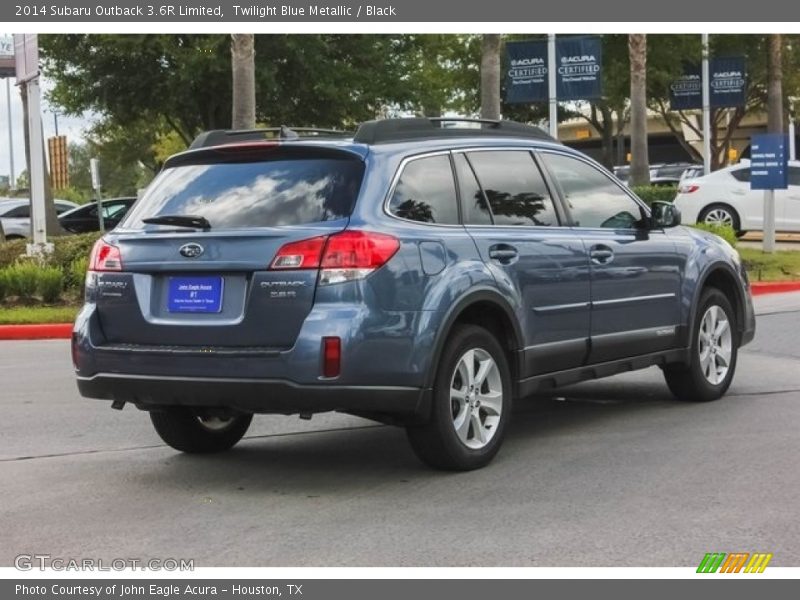 Twilight Blue Metallic / Black 2014 Subaru Outback 3.6R Limited