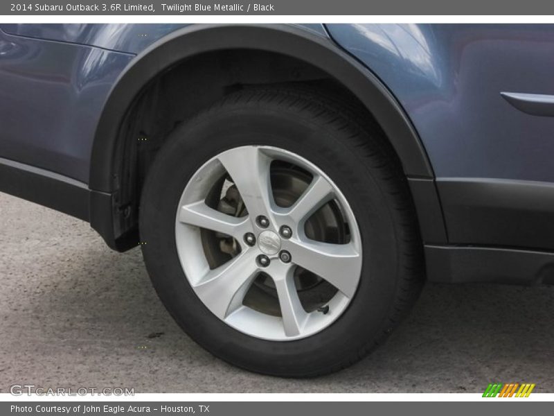 Twilight Blue Metallic / Black 2014 Subaru Outback 3.6R Limited