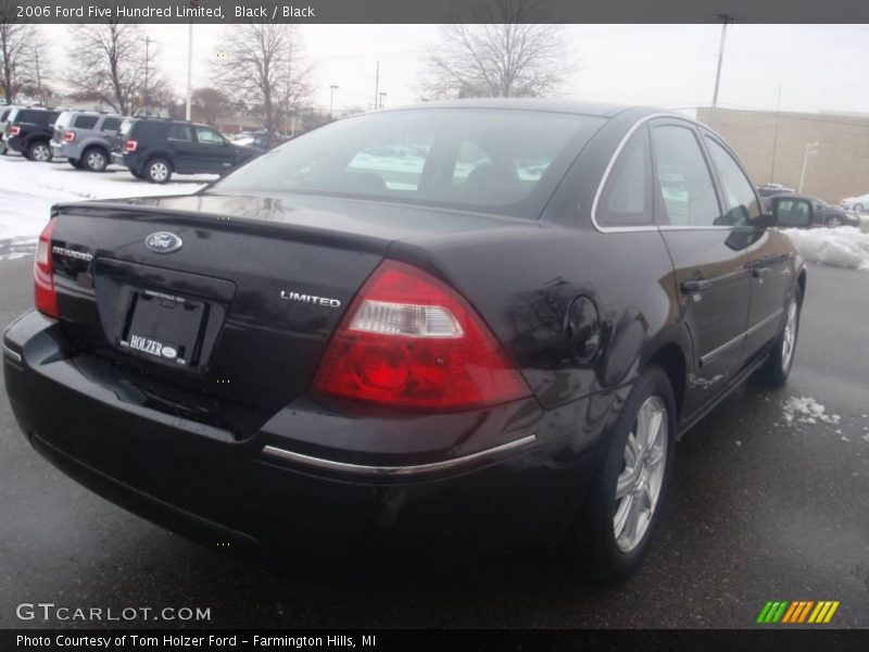 Black / Black 2006 Ford Five Hundred Limited