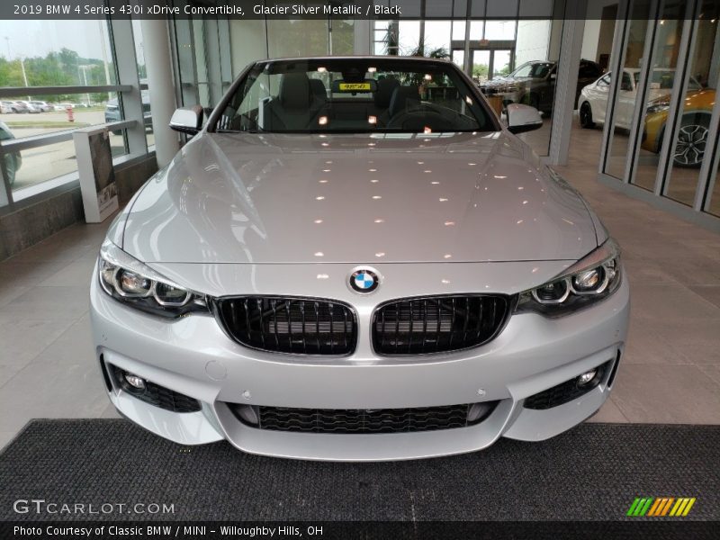 Glacier Silver Metallic / Black 2019 BMW 4 Series 430i xDrive Convertible