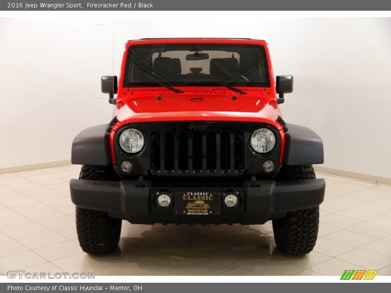 Firecracker Red / Black 2016 Jeep Wrangler Sport