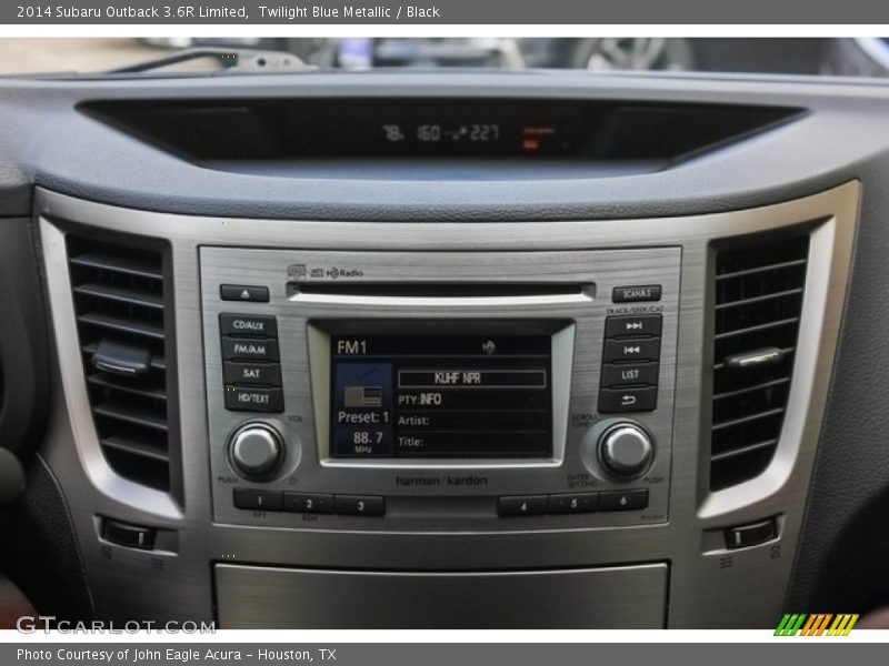 Twilight Blue Metallic / Black 2014 Subaru Outback 3.6R Limited