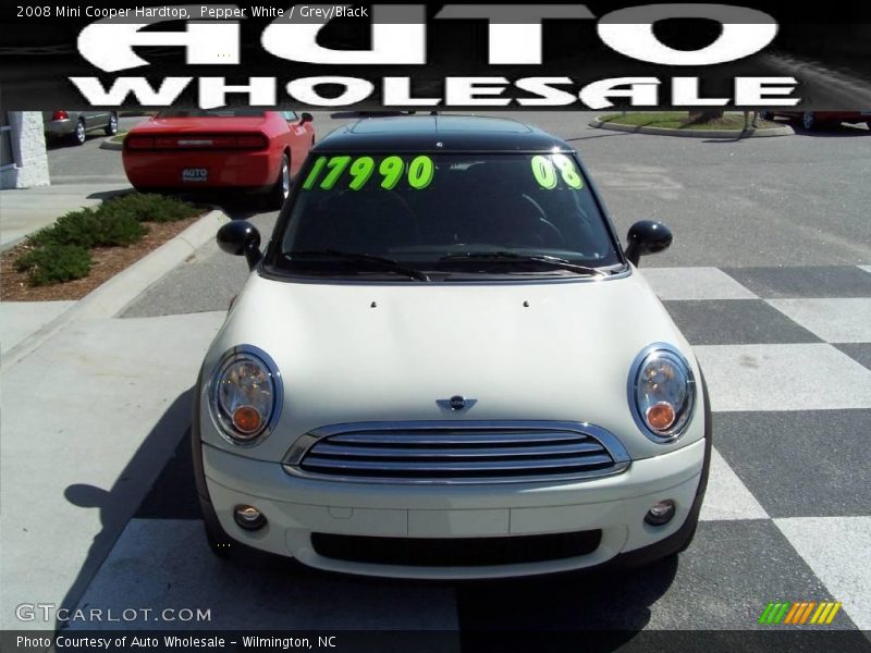 Pepper White / Grey/Black 2008 Mini Cooper Hardtop