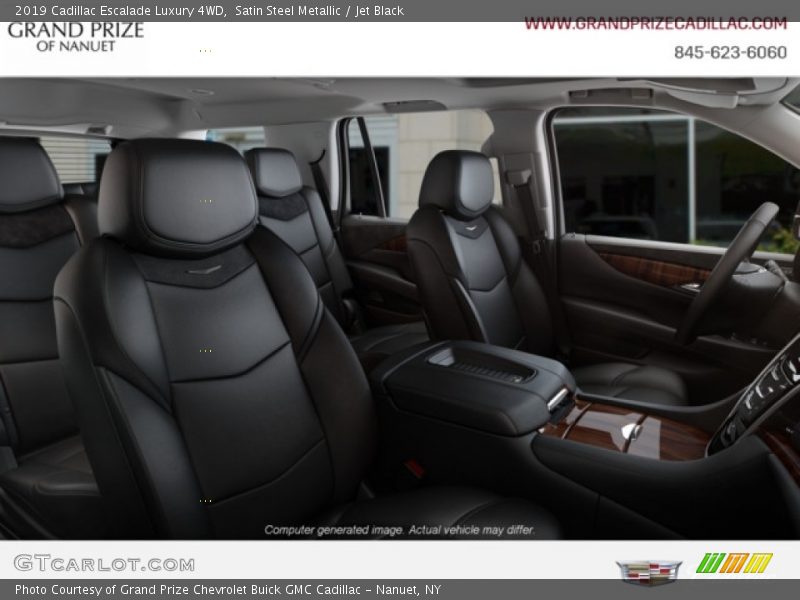 Satin Steel Metallic / Jet Black 2019 Cadillac Escalade Luxury 4WD