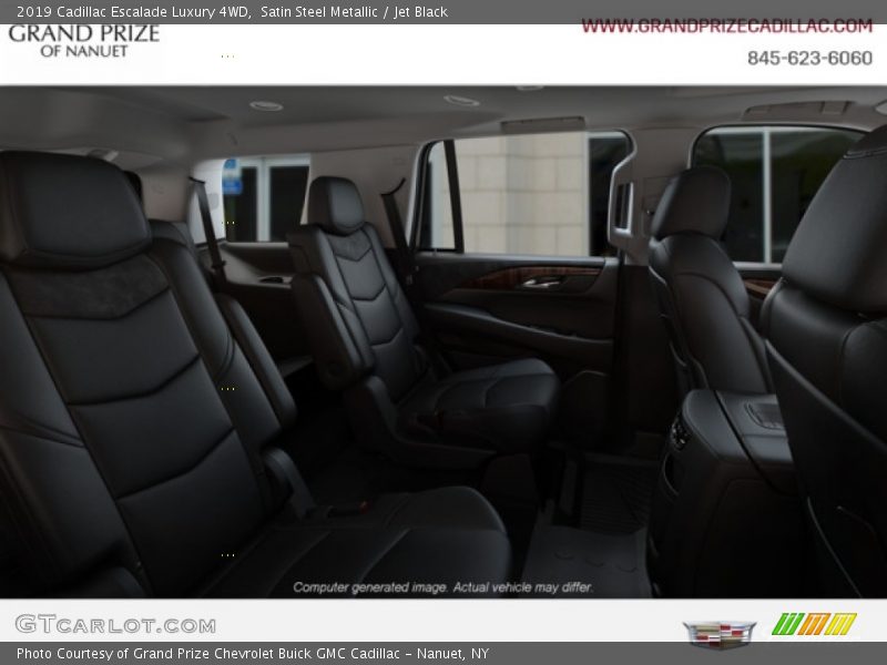 Satin Steel Metallic / Jet Black 2019 Cadillac Escalade Luxury 4WD