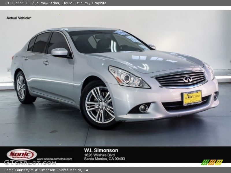 Liquid Platinum / Graphite 2013 Infiniti G 37 Journey Sedan