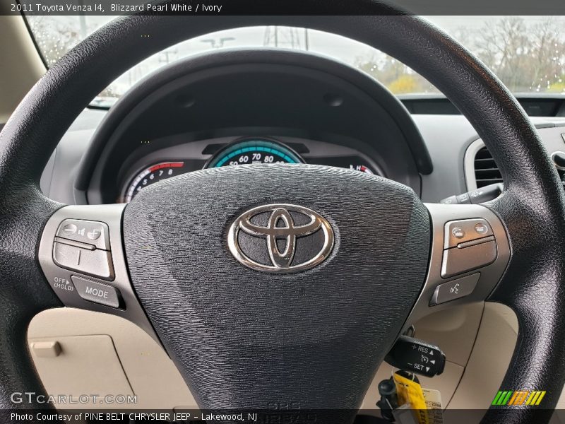 Blizzard Pearl White / Ivory 2011 Toyota Venza I4