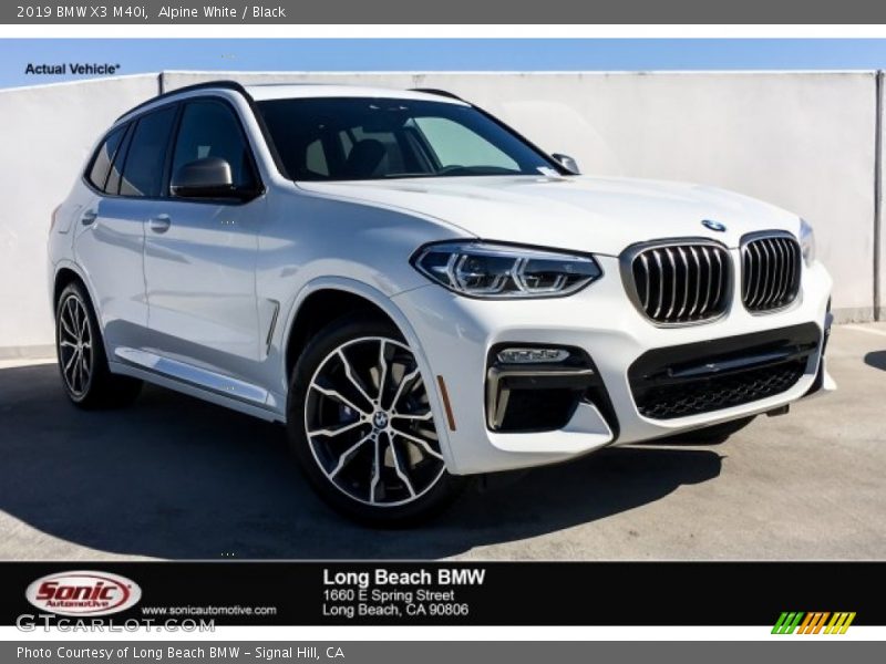 Alpine White / Black 2019 BMW X3 M40i