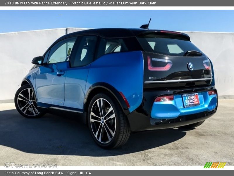 Protonic Blue Metallic / Atelier European Dark Cloth 2018 BMW i3 S with Range Extender