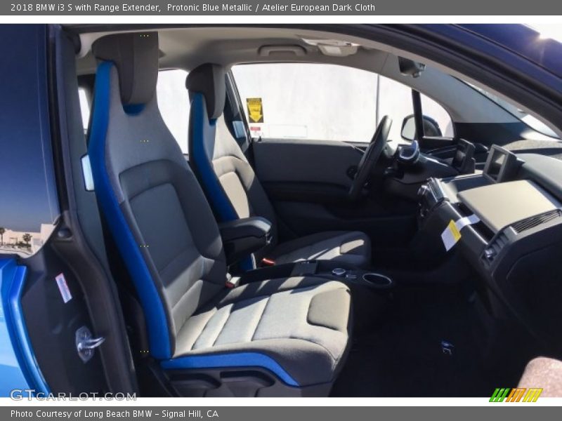 Protonic Blue Metallic / Atelier European Dark Cloth 2018 BMW i3 S with Range Extender