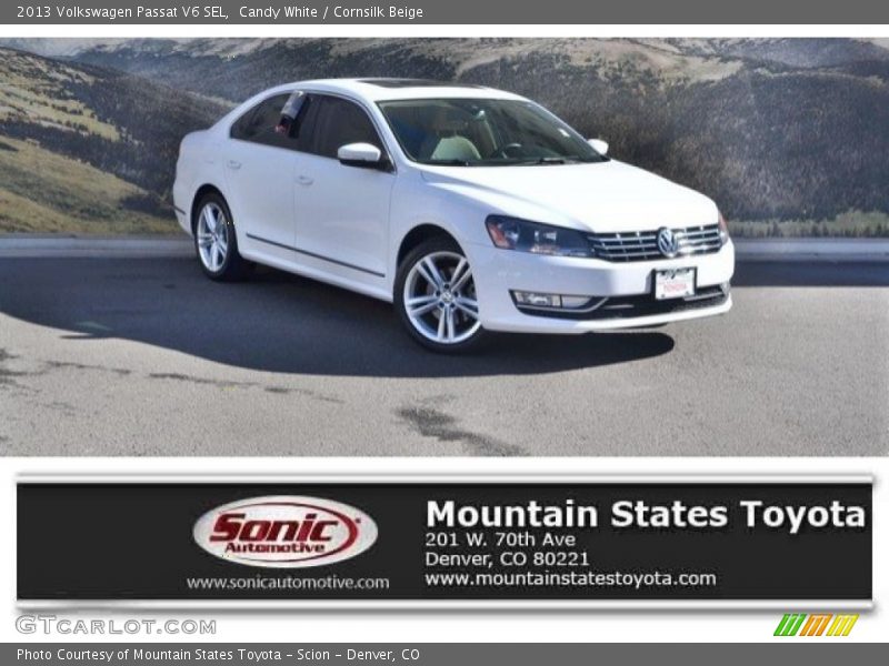 Candy White / Cornsilk Beige 2013 Volkswagen Passat V6 SEL