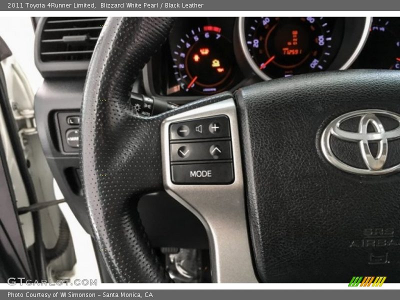 Blizzard White Pearl / Black Leather 2011 Toyota 4Runner Limited