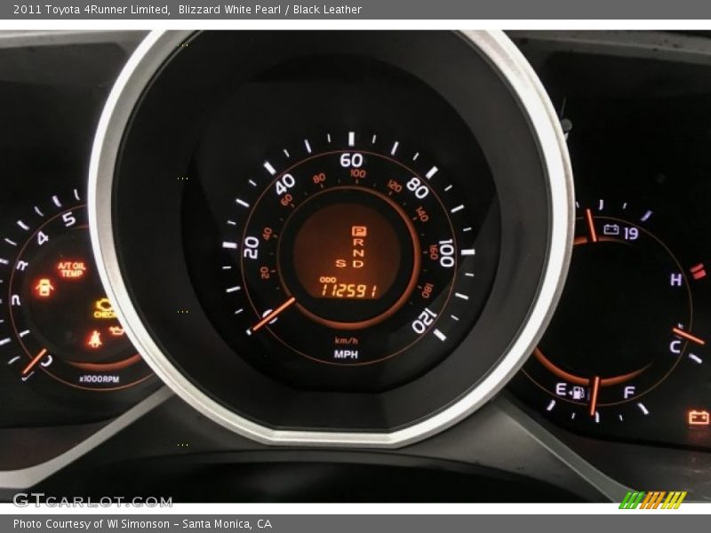 Blizzard White Pearl / Black Leather 2011 Toyota 4Runner Limited