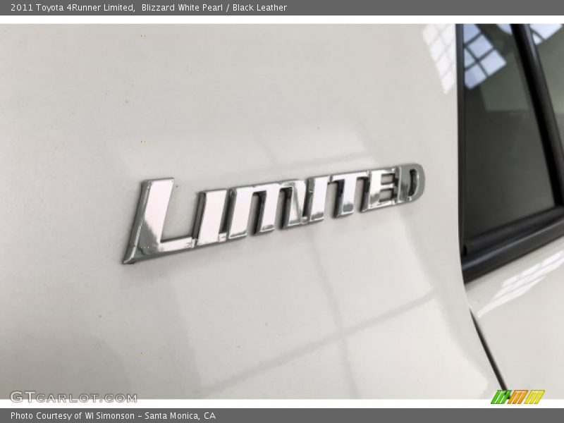 Blizzard White Pearl / Black Leather 2011 Toyota 4Runner Limited