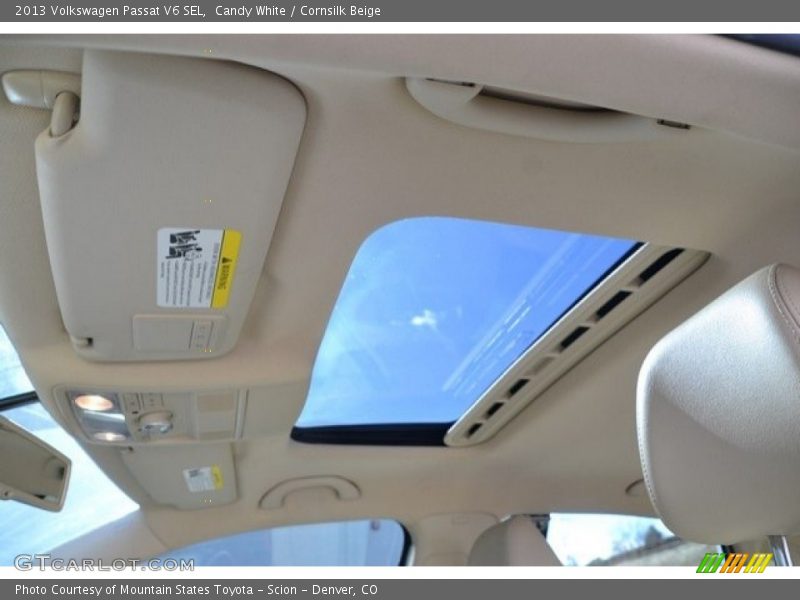 Candy White / Cornsilk Beige 2013 Volkswagen Passat V6 SEL
