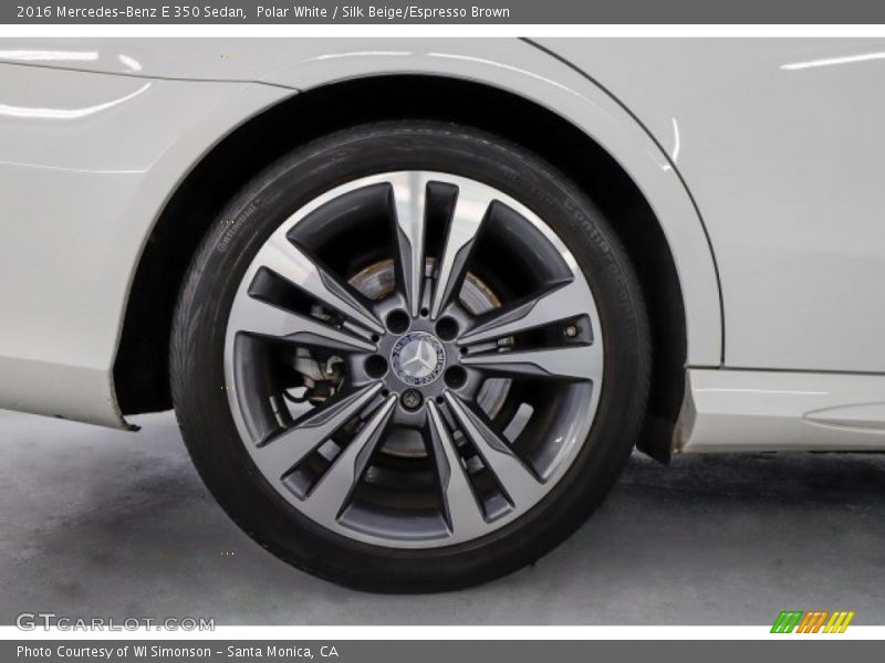 Polar White / Silk Beige/Espresso Brown 2016 Mercedes-Benz E 350 Sedan