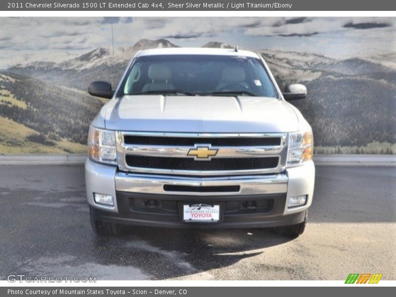 Sheer Silver Metallic / Light Titanium/Ebony 2011 Chevrolet Silverado 1500 LT Extended Cab 4x4