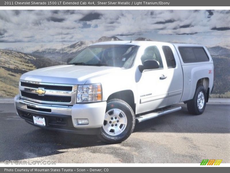 Sheer Silver Metallic / Light Titanium/Ebony 2011 Chevrolet Silverado 1500 LT Extended Cab 4x4