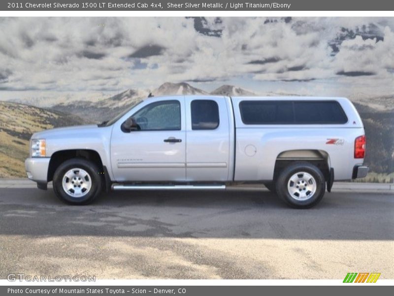 Sheer Silver Metallic / Light Titanium/Ebony 2011 Chevrolet Silverado 1500 LT Extended Cab 4x4