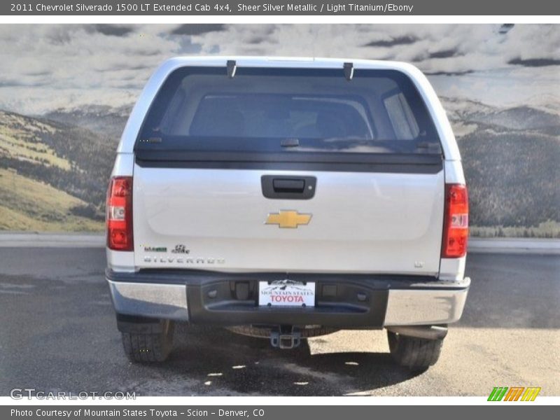 Sheer Silver Metallic / Light Titanium/Ebony 2011 Chevrolet Silverado 1500 LT Extended Cab 4x4