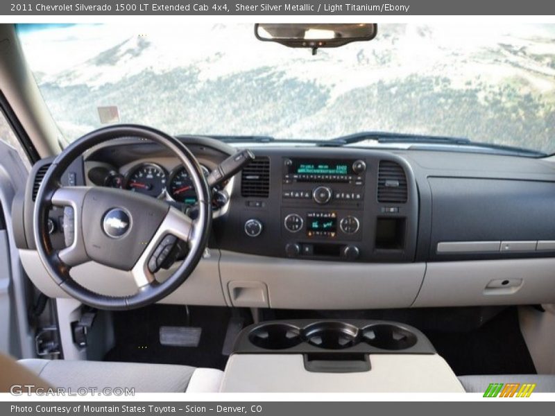 Sheer Silver Metallic / Light Titanium/Ebony 2011 Chevrolet Silverado 1500 LT Extended Cab 4x4
