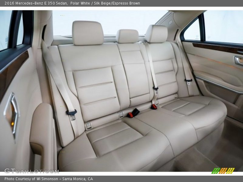 Polar White / Silk Beige/Espresso Brown 2016 Mercedes-Benz E 350 Sedan