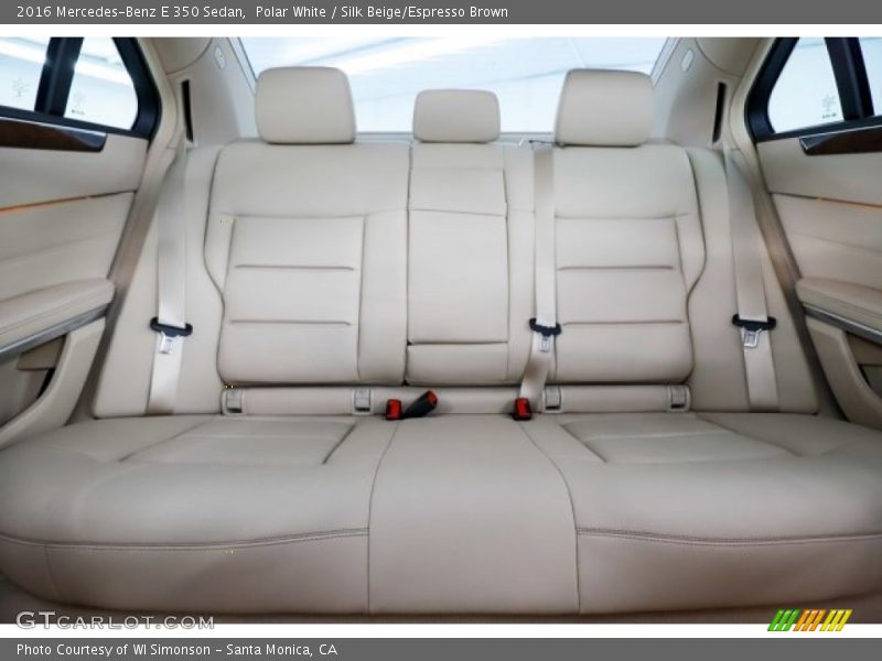 Polar White / Silk Beige/Espresso Brown 2016 Mercedes-Benz E 350 Sedan