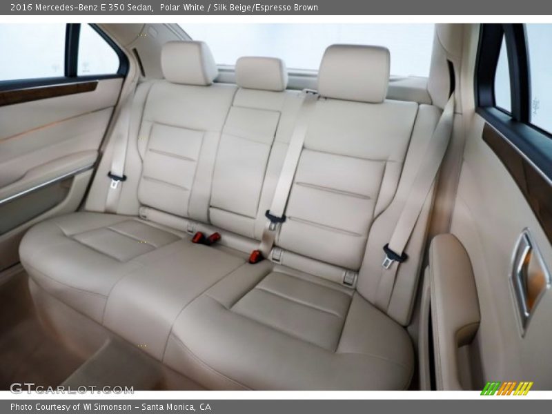 Polar White / Silk Beige/Espresso Brown 2016 Mercedes-Benz E 350 Sedan