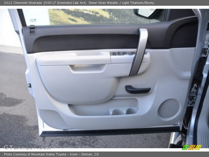Sheer Silver Metallic / Light Titanium/Ebony 2011 Chevrolet Silverado 1500 LT Extended Cab 4x4