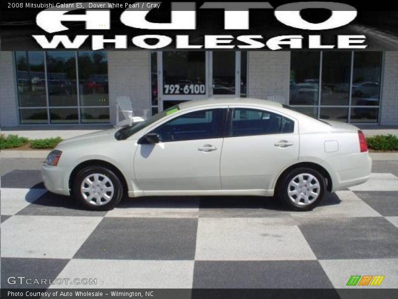 Dover White Pearl / Gray 2008 Mitsubishi Galant ES