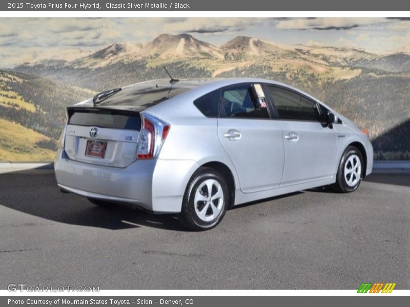 Classic Silver Metallic / Black 2015 Toyota Prius Four Hybrid