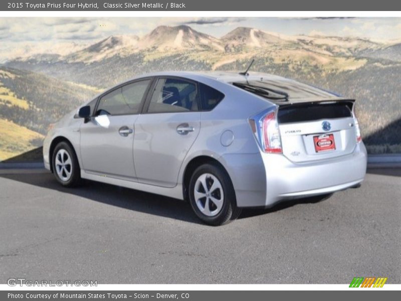 Classic Silver Metallic / Black 2015 Toyota Prius Four Hybrid