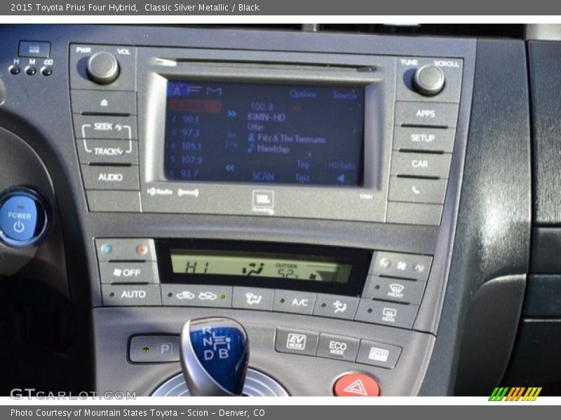 Classic Silver Metallic / Black 2015 Toyota Prius Four Hybrid