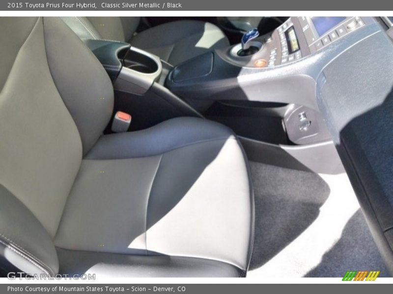 Classic Silver Metallic / Black 2015 Toyota Prius Four Hybrid