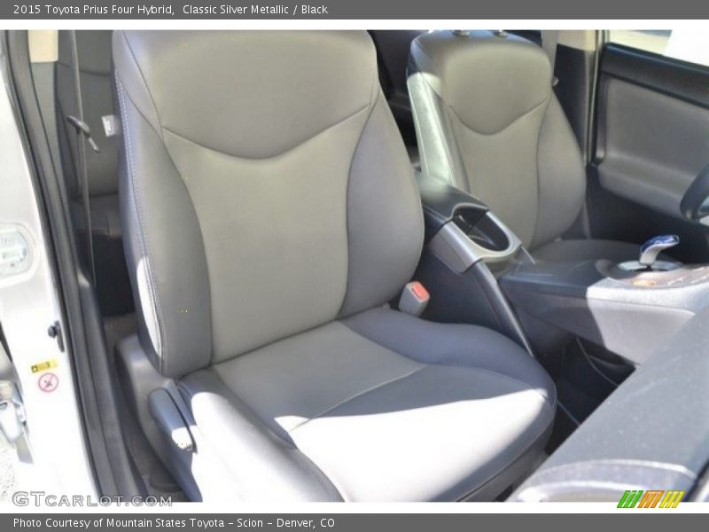 Classic Silver Metallic / Black 2015 Toyota Prius Four Hybrid
