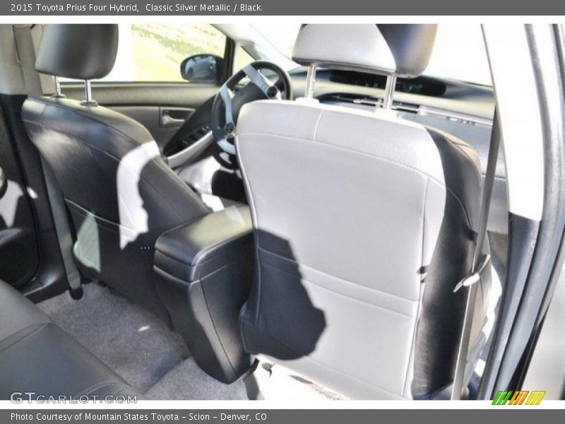Classic Silver Metallic / Black 2015 Toyota Prius Four Hybrid