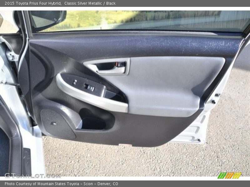 Classic Silver Metallic / Black 2015 Toyota Prius Four Hybrid