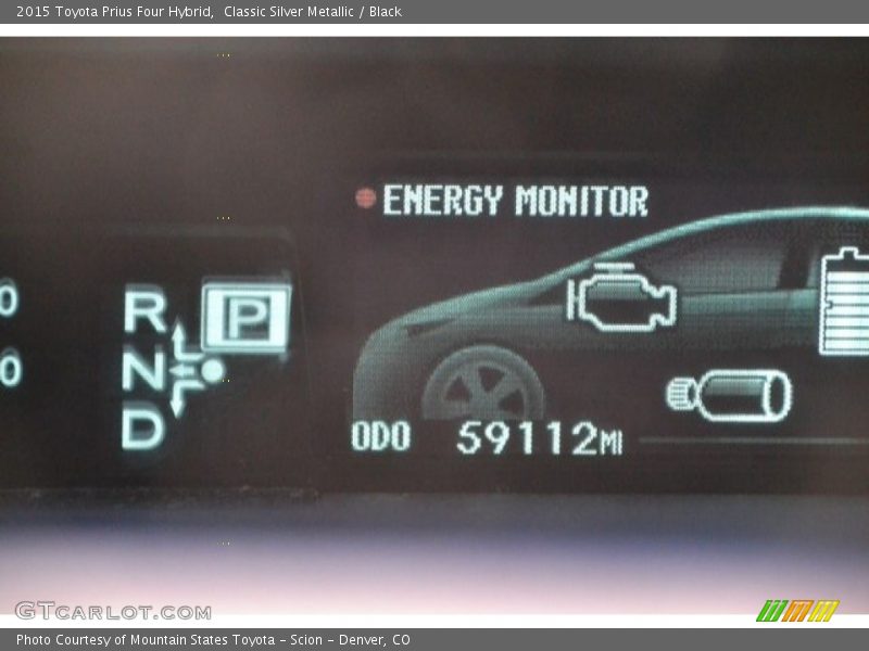 Classic Silver Metallic / Black 2015 Toyota Prius Four Hybrid