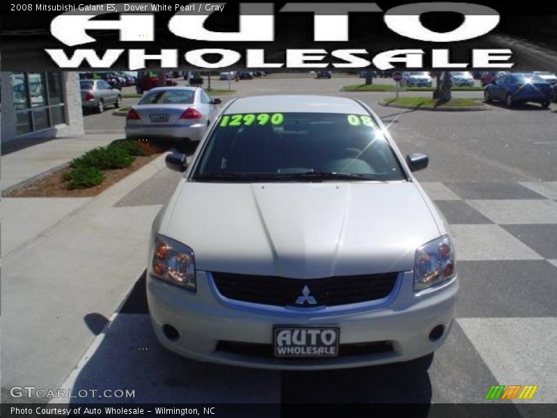 Dover White Pearl / Gray 2008 Mitsubishi Galant ES