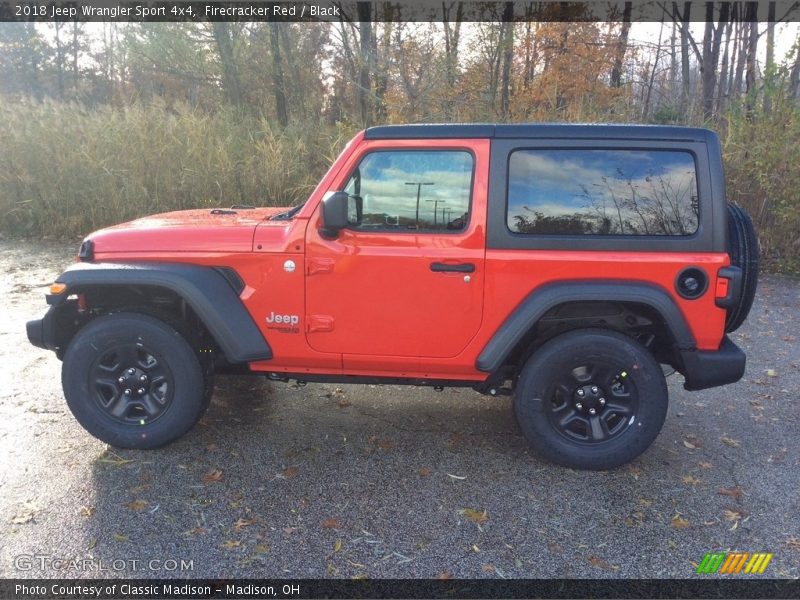 Firecracker Red / Black 2018 Jeep Wrangler Sport 4x4