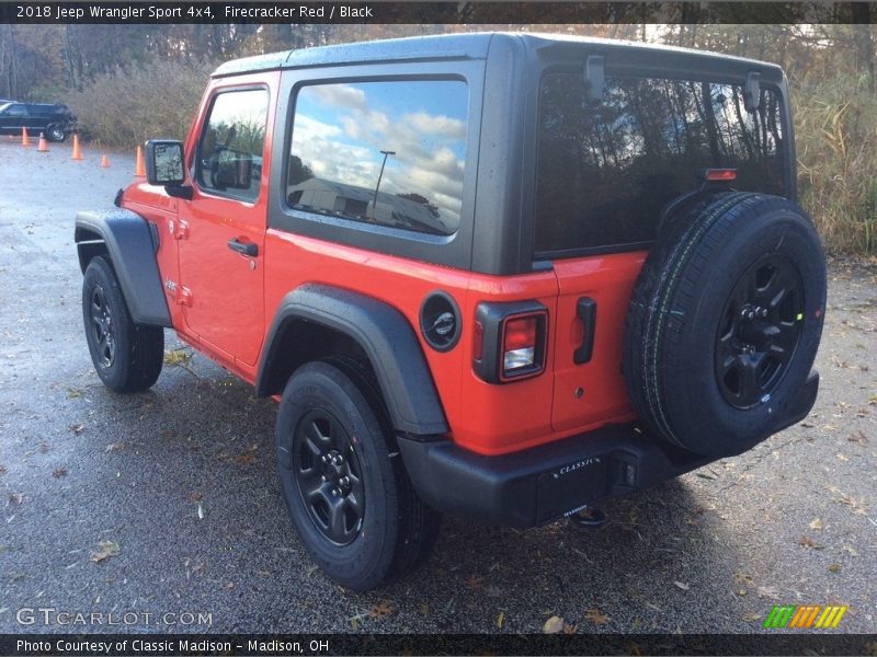 Firecracker Red / Black 2018 Jeep Wrangler Sport 4x4