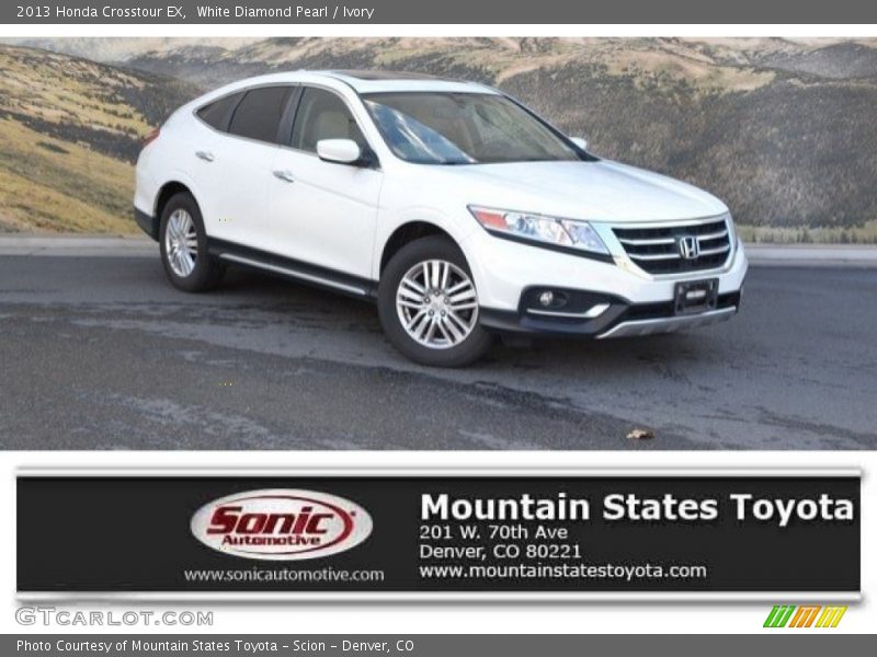 White Diamond Pearl / Ivory 2013 Honda Crosstour EX