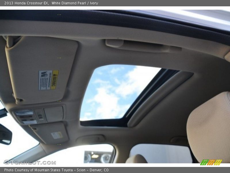 White Diamond Pearl / Ivory 2013 Honda Crosstour EX