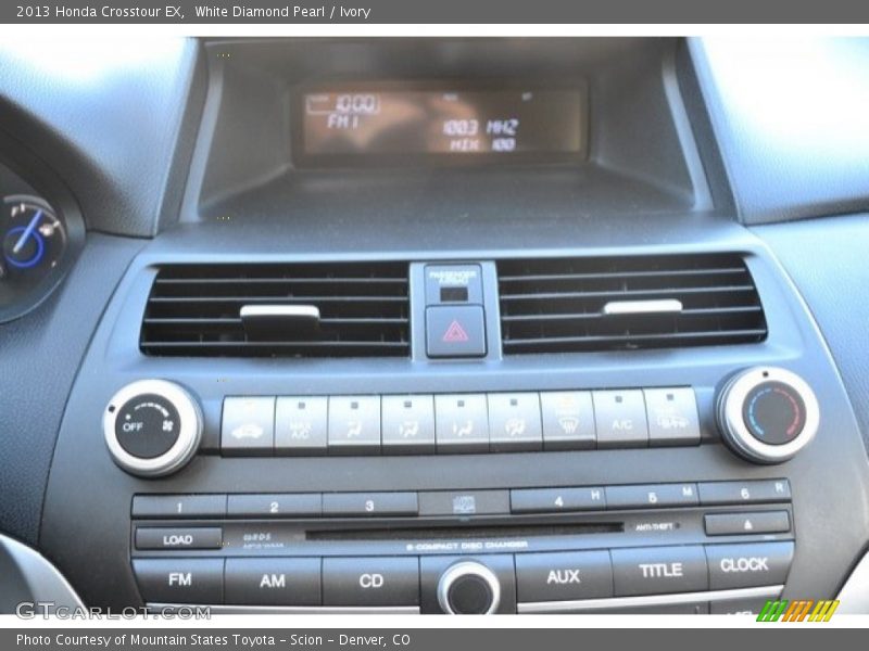 White Diamond Pearl / Ivory 2013 Honda Crosstour EX
